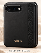 ĀHUA Signature — Gold on Black